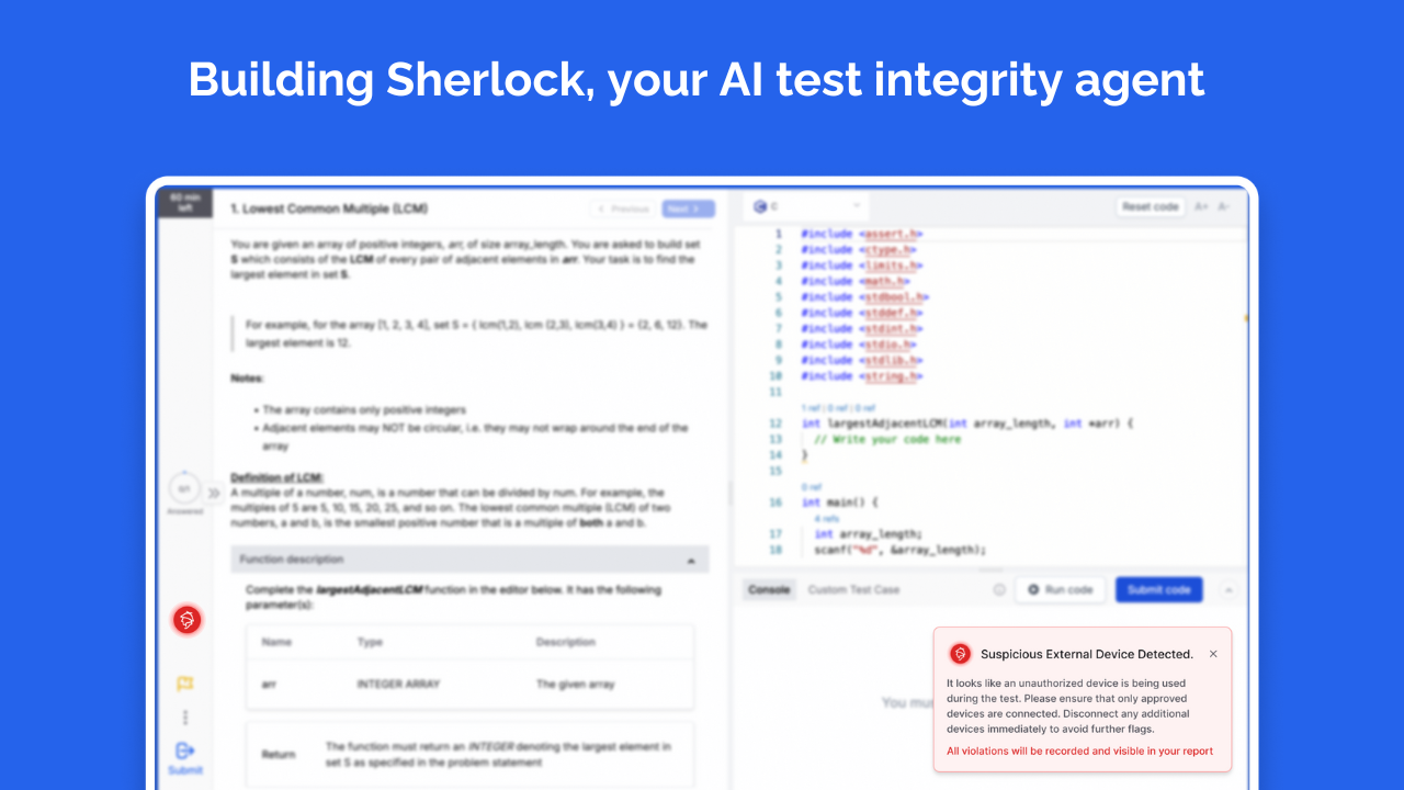 Sherlock is the End of Cheating, We’re Making It Happen.